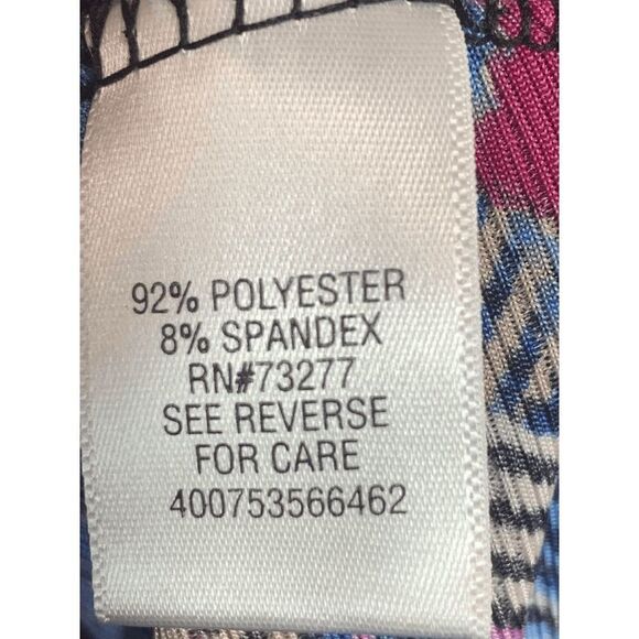 Dana Buchman Asymetrical Multi Pattern Tunic Size Large - Picture 5 of 6